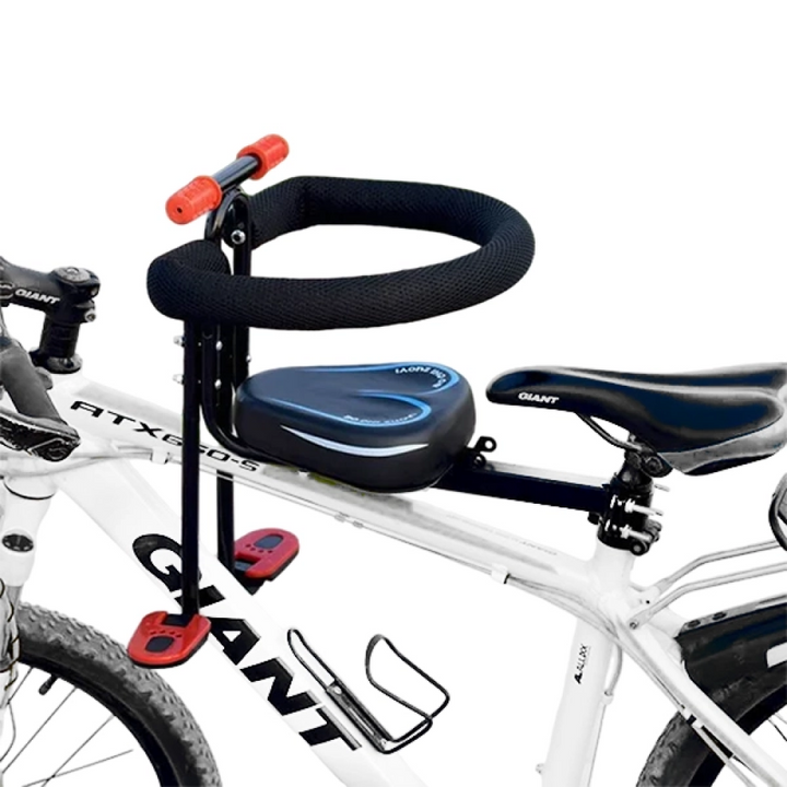Toddler child bike seat for adult bikes, an essential bicycle accessory for safe and comfortable rides.