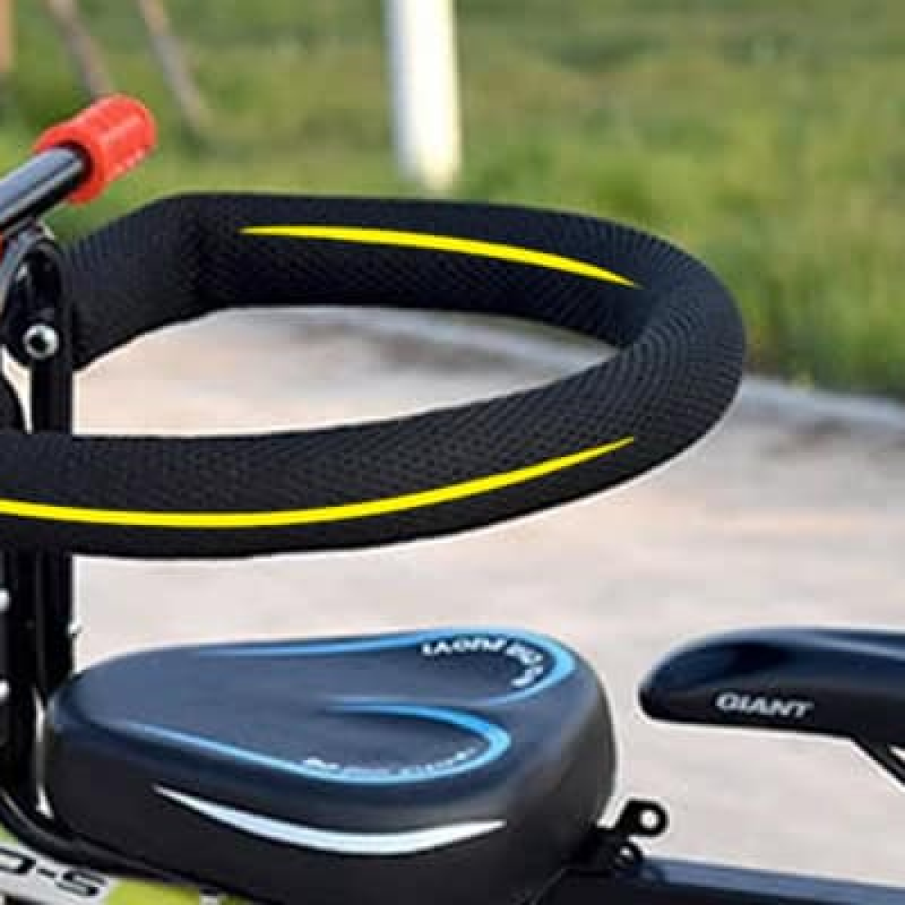 Family cycling toddler seat for adult bikes, providing a secure and comfortable outdoor adventure for kids.