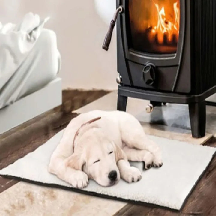Soft self-warming pet mat offering cozy comfort for dogs & cats. Perfect warm mat for any pet during cold weather.