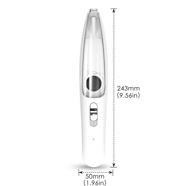 Gentle pet grooming tool: silent vacuum fur trimmer for dogs & cats. Designed for comfort & easy fur cleanup.