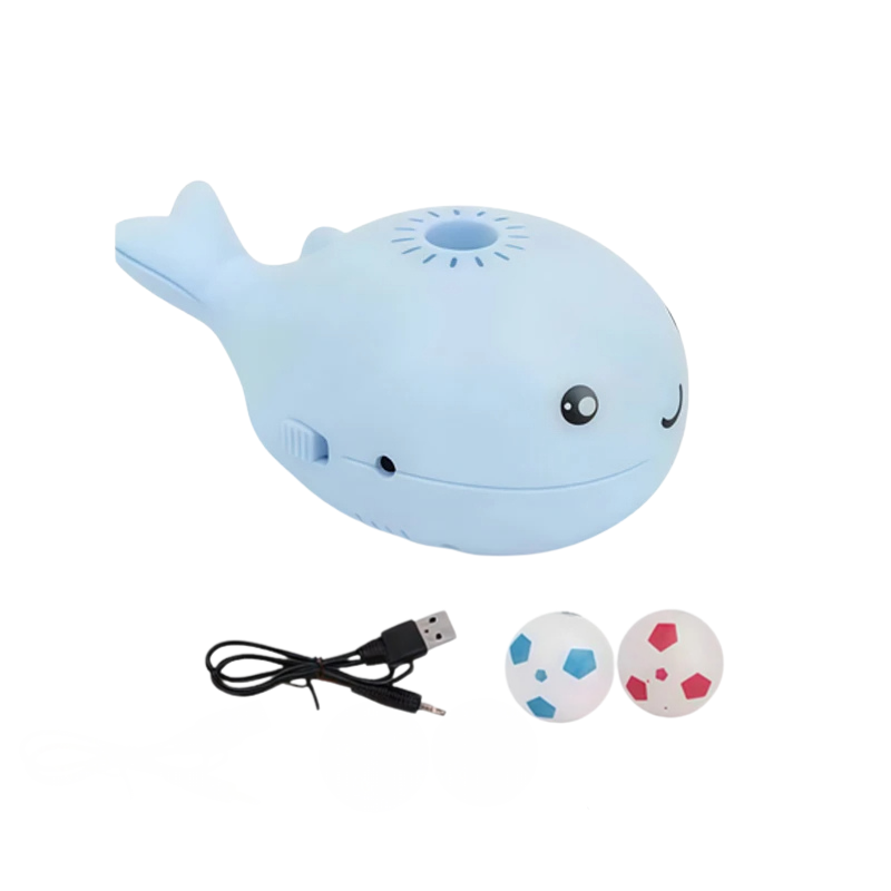 Interactive SkyWhale floating ball cat toy provides pet enrichment & active playtime for indoor cats, USB rechargeable.