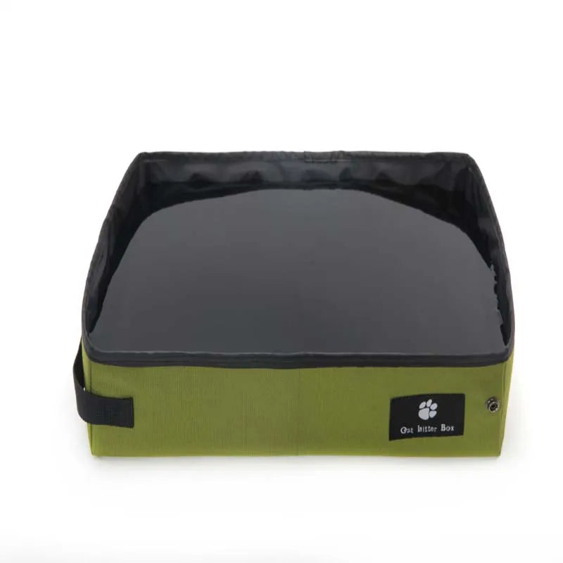 Contemporary cat litter tray with modern design, providing discreet pet hygiene for your feline.