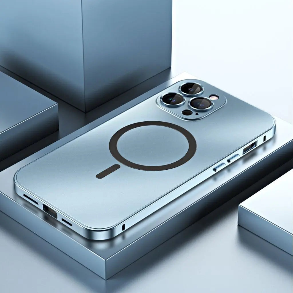 Advanced magnetic metal iPhone case, protective & thin.