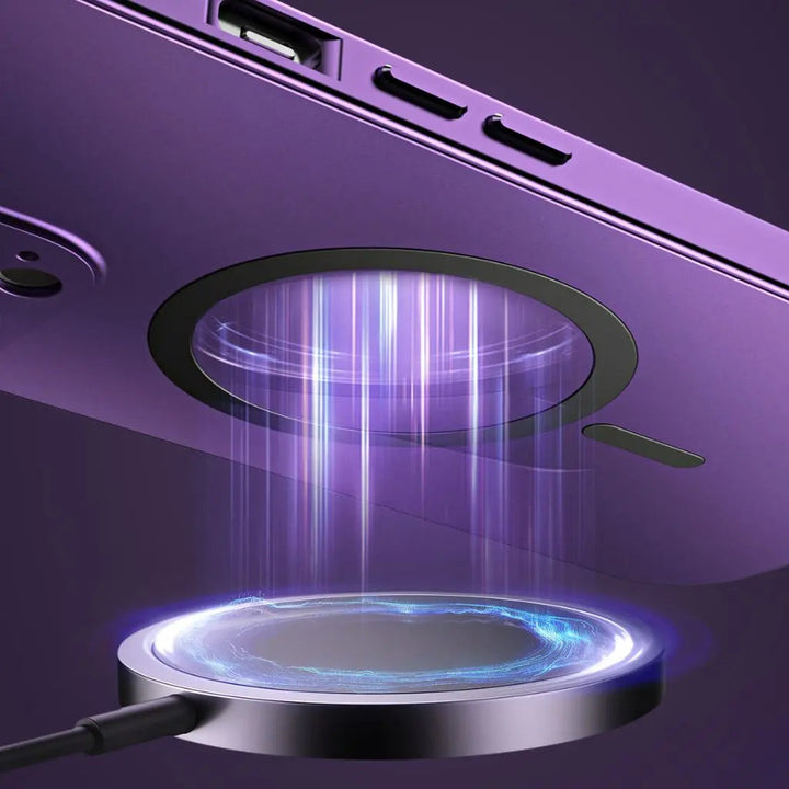 Universal magnetic iPhone case, sleek & protective.