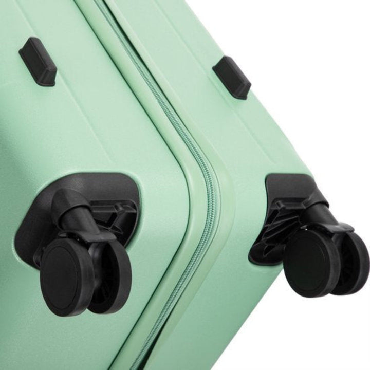 Smart and durable 2-piece travel luggage set featuring a laptop compartment & spinner wheels.