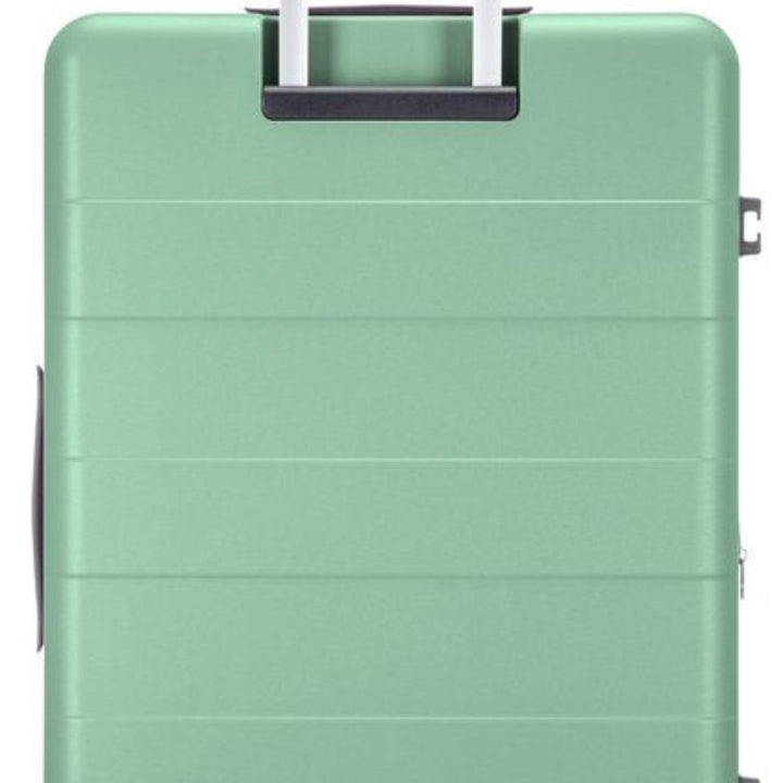 Efficient 2-piece hardshell luggage for travel, includes laptop storage & smooth spinner wheels.