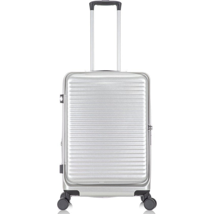 Effortless travel: lightweight 2-piece suitcase set with 360° spinner wheels & laptop storage.