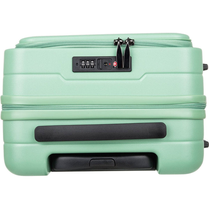 Business-ready 2-piece luggage set with laptop compartment, durable hardshell, & TSA lock.