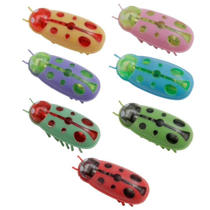 Durable vibrating insect toy for cats, providing interactive bug chase play, stimulating hunter instincts & endless feline fun.