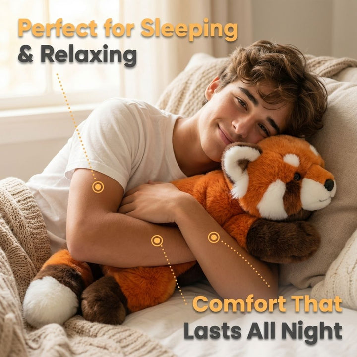 Soft fox long pillow plush, ideal for kids & adults seeking comfort.