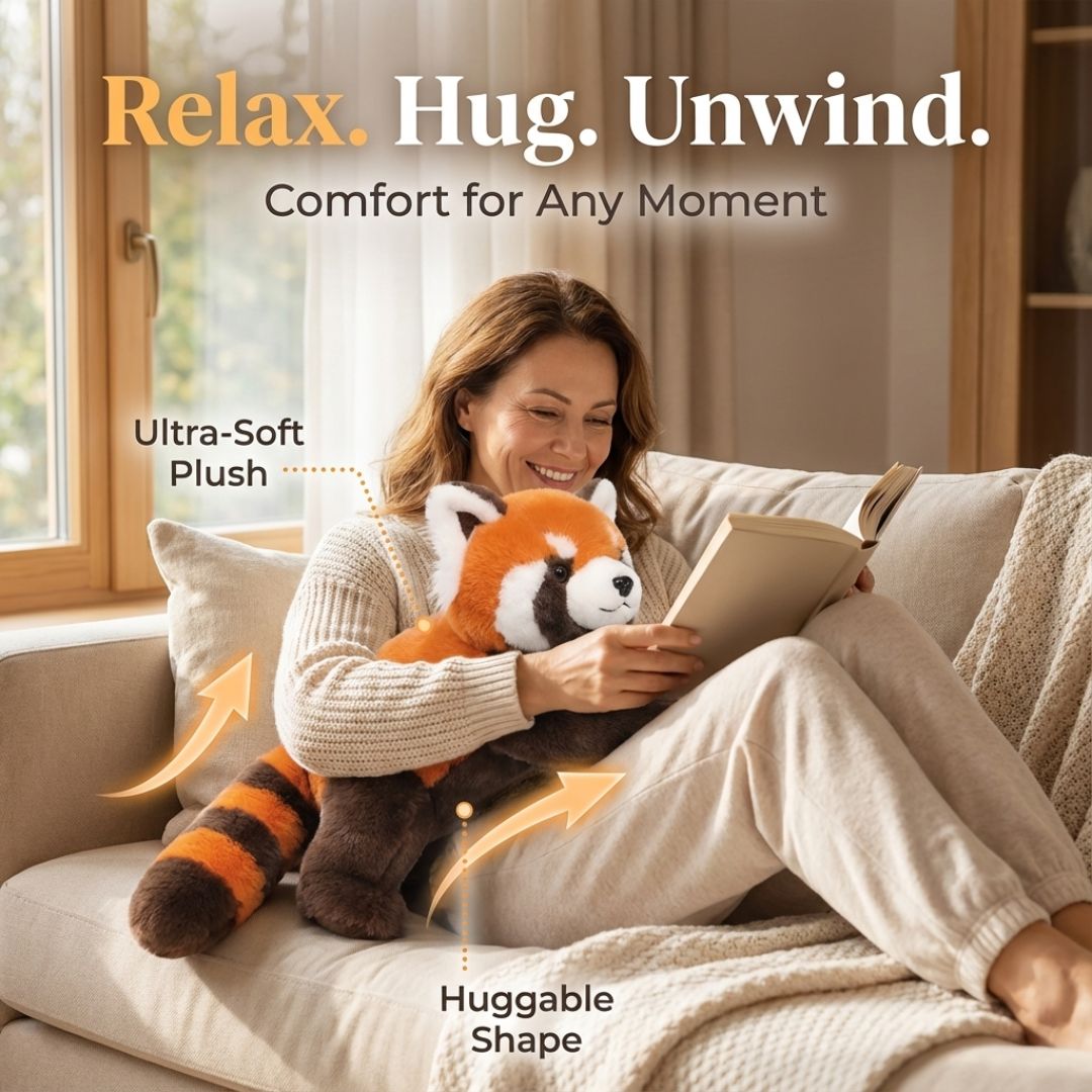 Long comfort toy, soft animal plush for ultimate relaxation & stress relief.