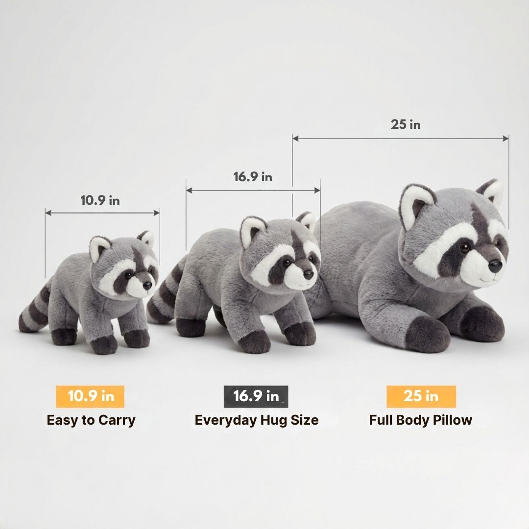 Long red panda plush toy for adult comfort, relaxation & home decor.