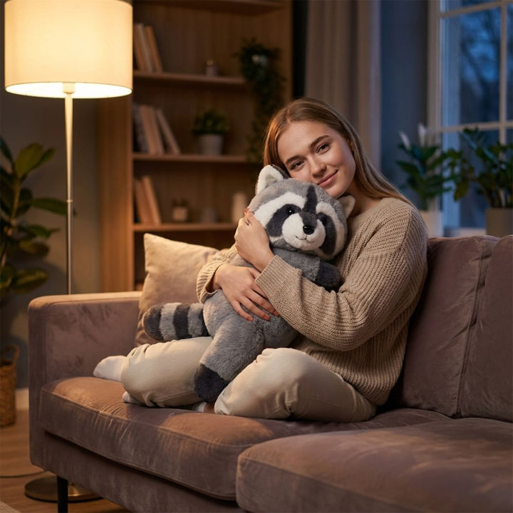 Children's soft long fox cuddle pillow for playtime & comforting sleep.