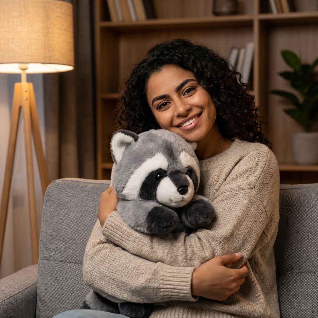 Soft animal relaxation pillow, long shape for ultimate comfort & home decor.