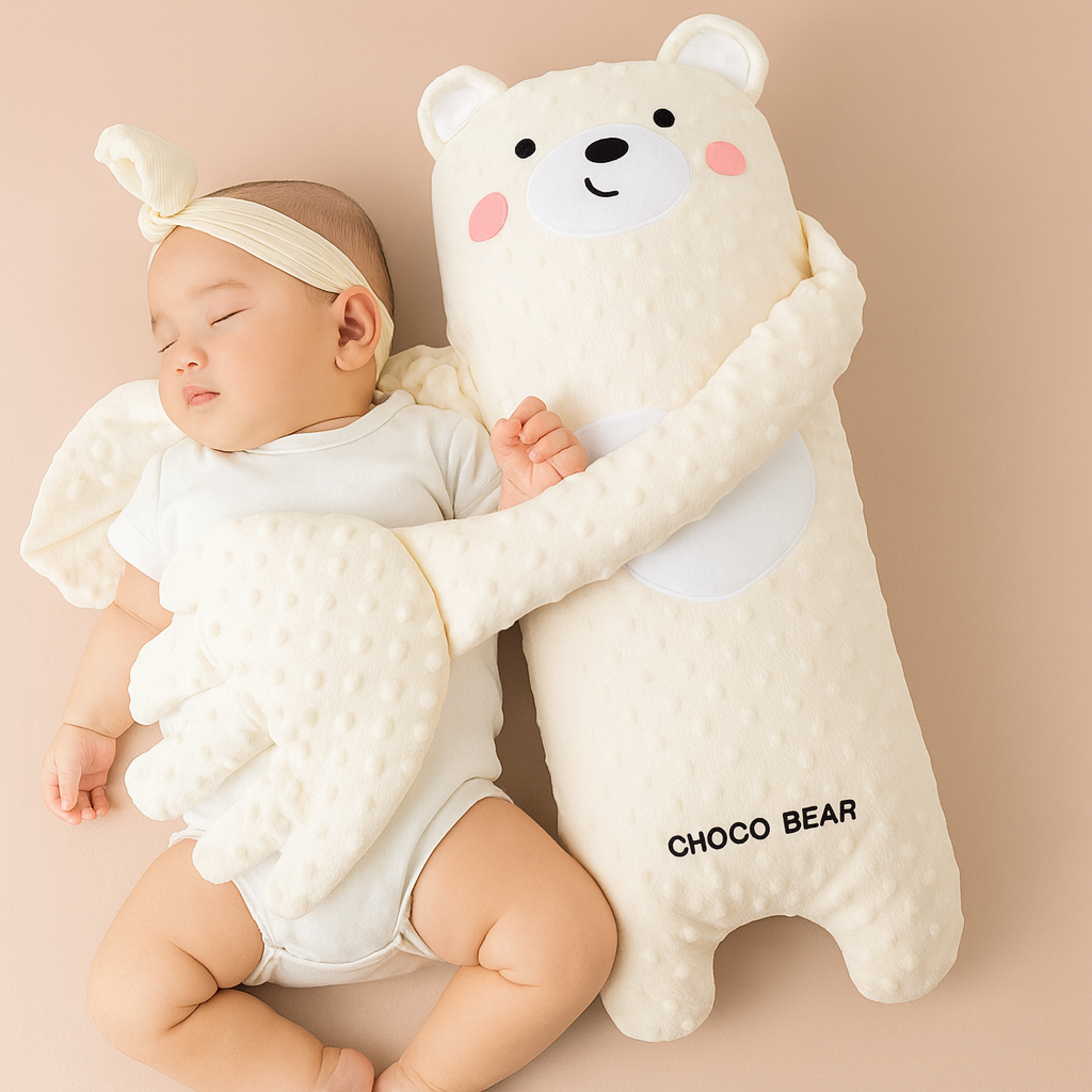 Cute rabbit Baby Cuddle Buddy plush toy, an ideal infant comfort gift & soft companion for sweet dreams.