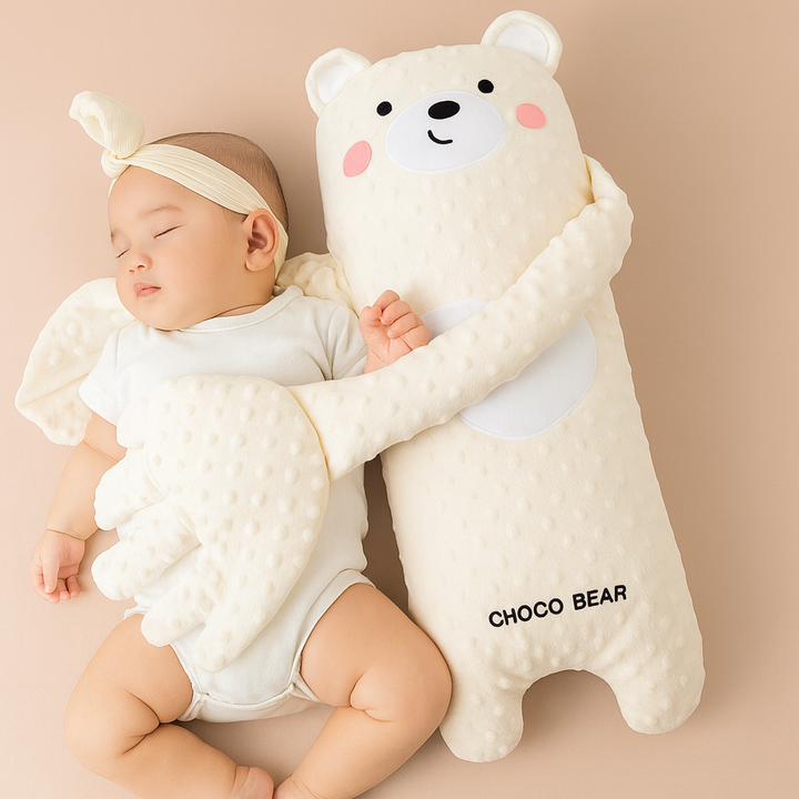 Cute rabbit Baby Cuddle Buddy plush toy, an ideal infant comfort gift & soft companion for sweet dreams.