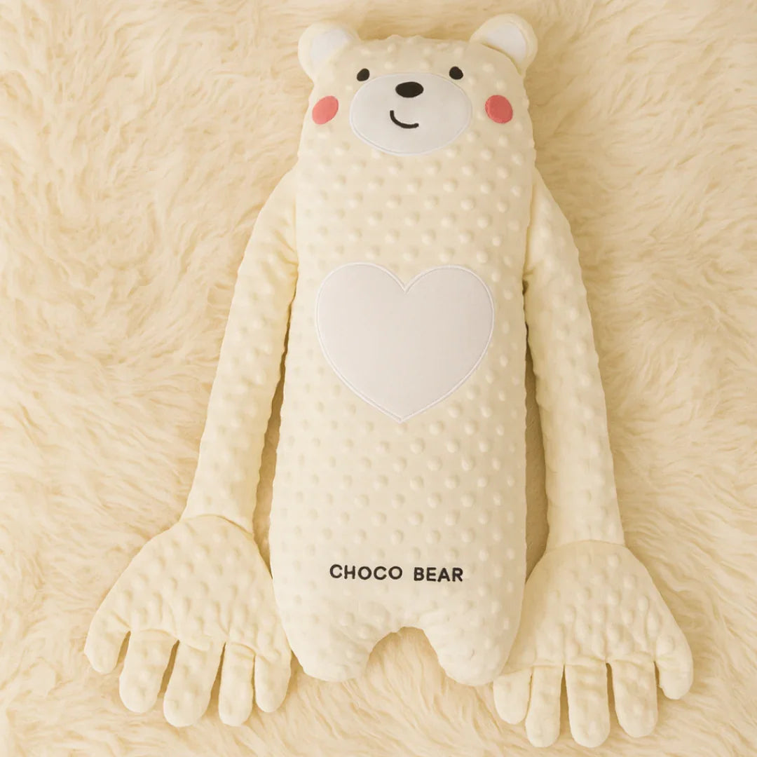 Comforting bear Baby Cuddle Buddy SnoozyHug plush toy, a soft sleep aid & ideal infant companion.