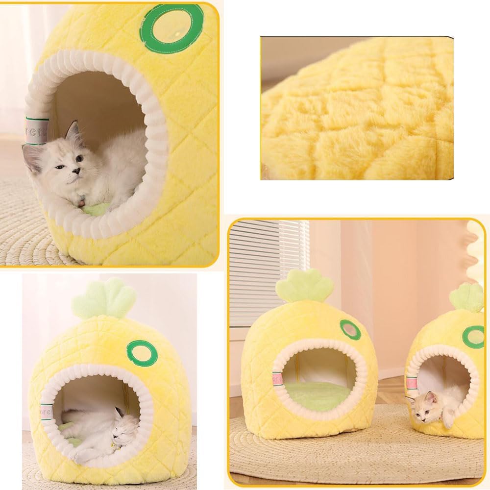 Comfy cat cave provides a secure and soft sleeping sanctuary, promoting deep rest and relaxation for your cat.