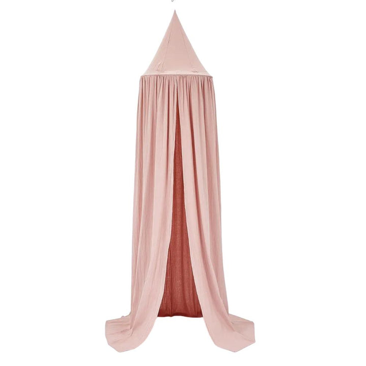 Elegant cotton blend unisex nursery canopy, perfect as a secure crib tent or a cozy children's play area.