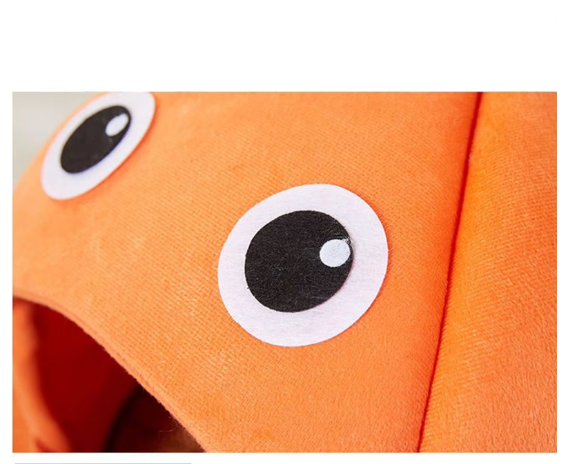 Inviting fish design cat bed, a plush and cuddly pet cave for all cats.