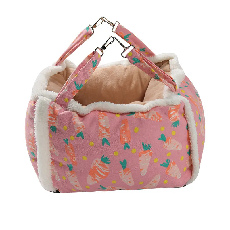 Adorable cat bed with a cute pattern, a soft & fluffy basket for your cat's ultimate comfort.