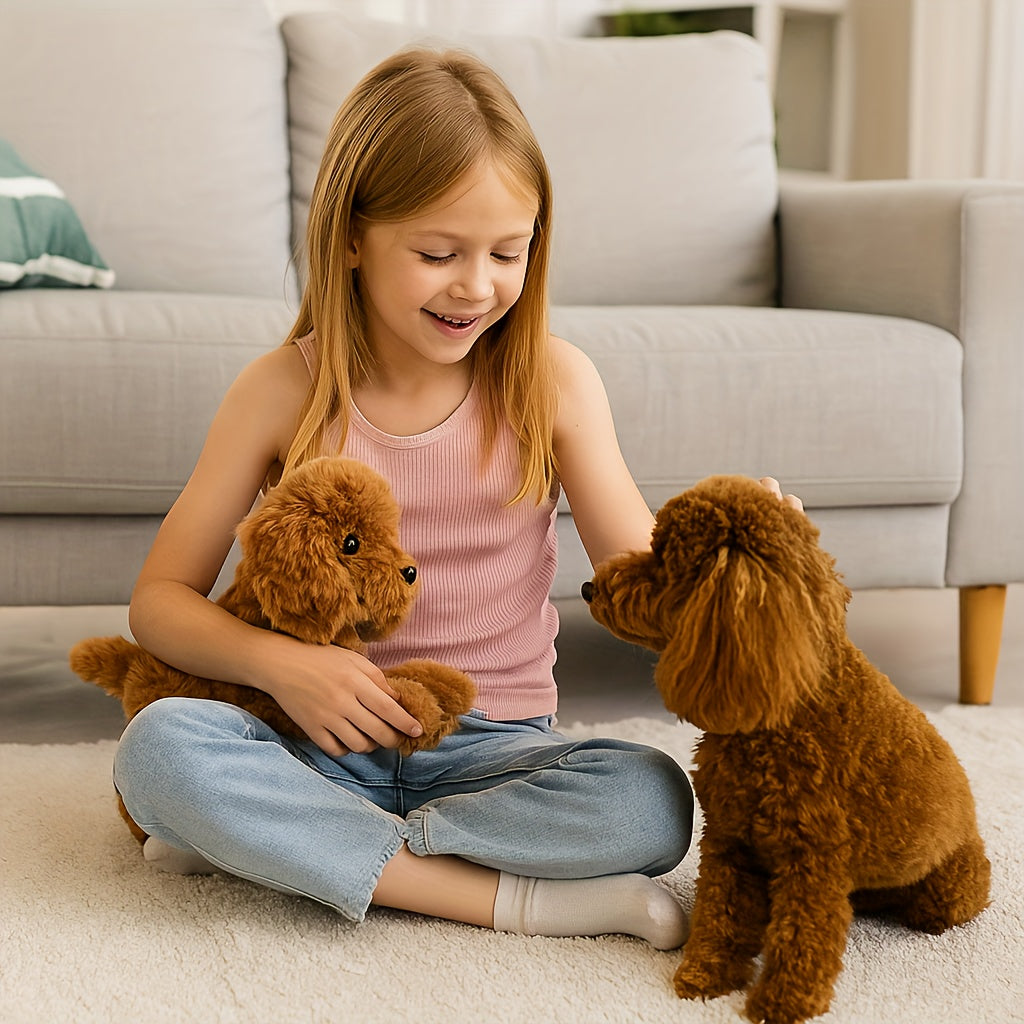 Soft, huggable 15.7in plush dog toy, a cuddly stuffed animal friend for kids & babies. Ideal comforting gift.