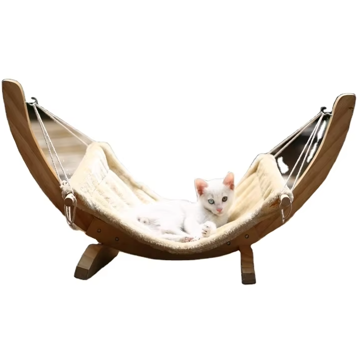 Soft, washable leopard print cat hammock bed replacement cover for pet comfort. Durable & cozy.
