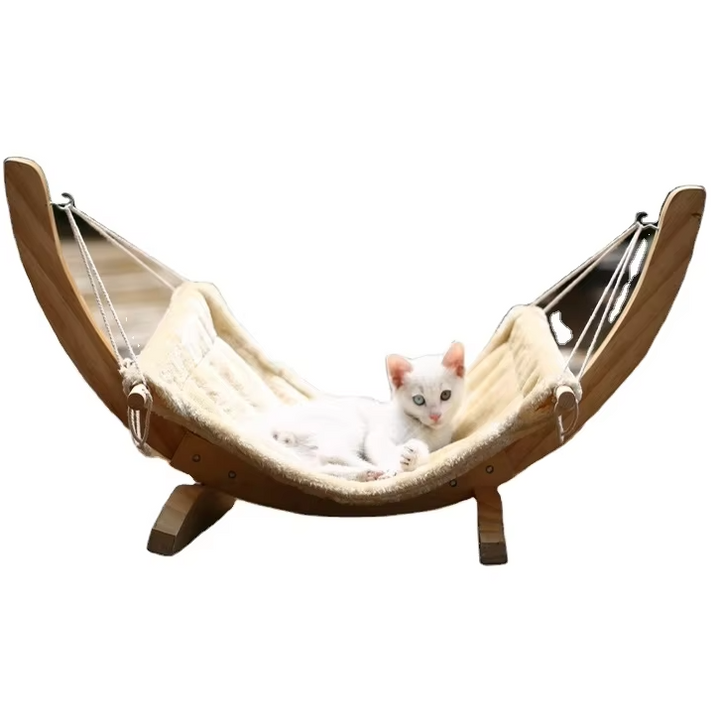 Soft, washable leopard print cat hammock bed replacement cover for pet comfort. Durable & cozy.