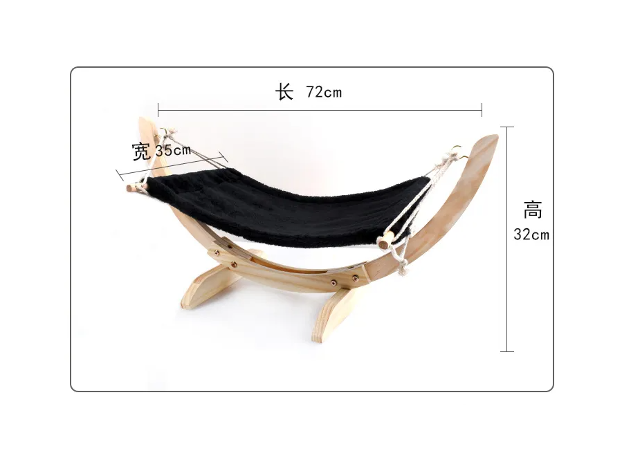 Durable, washable leopard print replacement cover for pet cat hammock bed. Provides ultimate comfort & soft sleep.