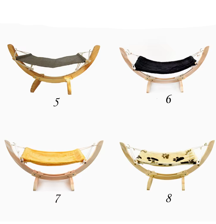 Washable & durable leopard print replacement cover for a cat hammock bed. Soft pet accessory for comfortable sleep.