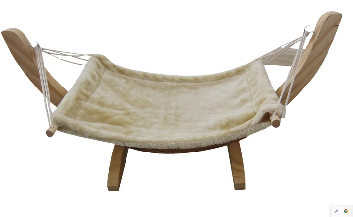 Leopard print replacement cover for cat hammock bed. Soft, washable & durable comfort for your sleeping pet animal.