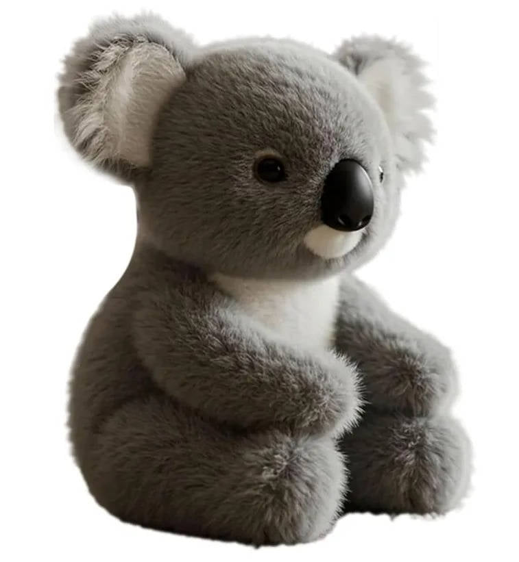 Soft weighted koala plush toy for soothing comfort & anxiety relief. Perfect cuddle companion.