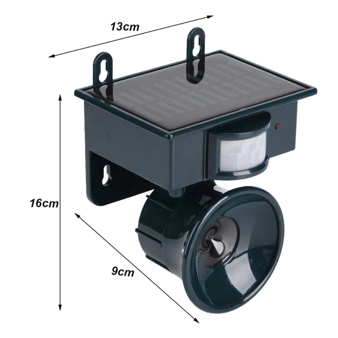 Easy-install solar bird repeller, motion-activated pest control for any garden.