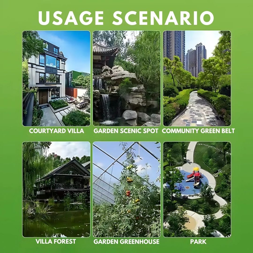 Eco-friendly solar bird repeller with advanced motion detection for garden protection.