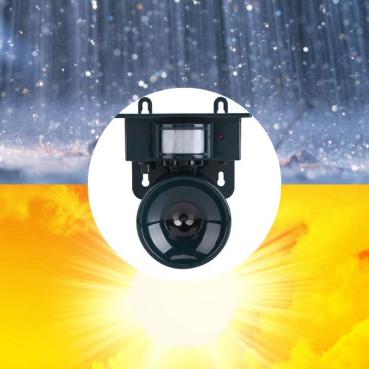 Wireless solar bird repeller with built-in motion sensor for hassle-free pest control.