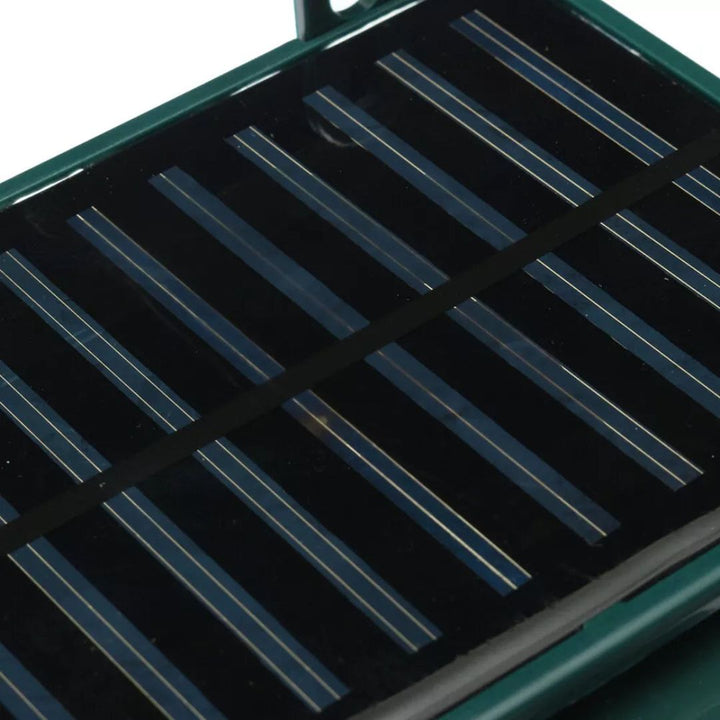 Automatic solar bird repeller with motion detection, keeps gardens bird-free.