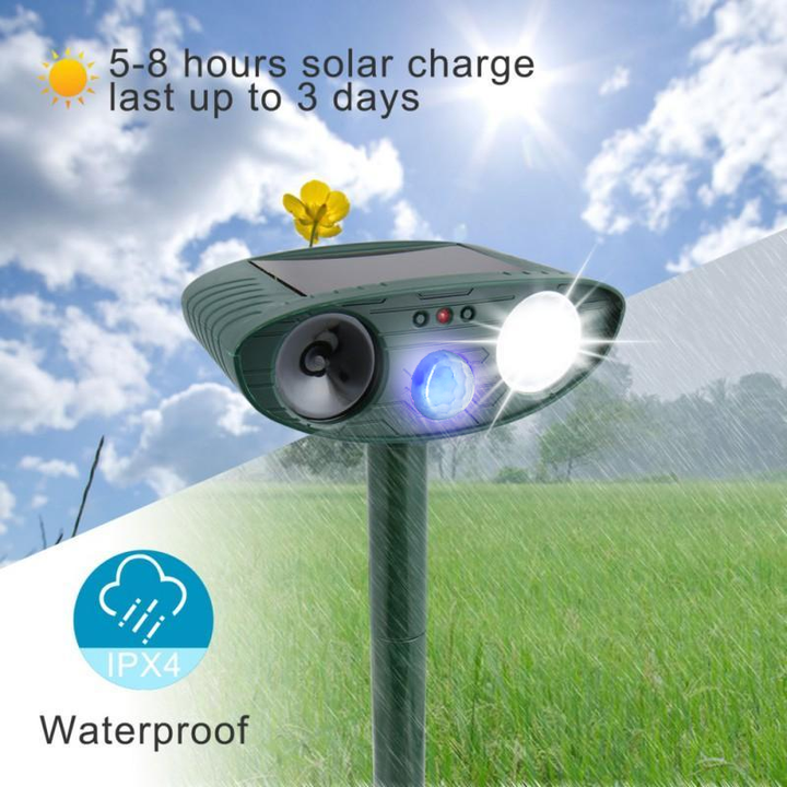 Deer repeller ensuring natural garden protection, eco-friendly and humane.