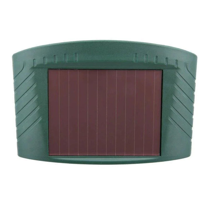 A deer-free garden thanks to the solar-powered animal deterrent device.