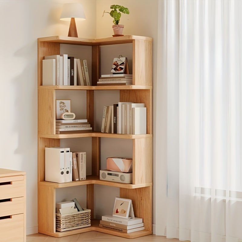 Compact wooden corner cabinet for practical home organization. Ideal space saver for bedrooms, offices & small spaces.