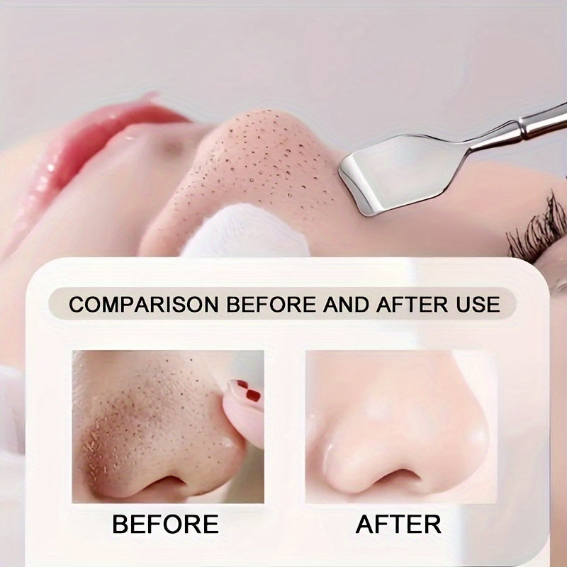 Double-ended blackhead remover for targeted pore cleansing, exfoliation, and blemish control.