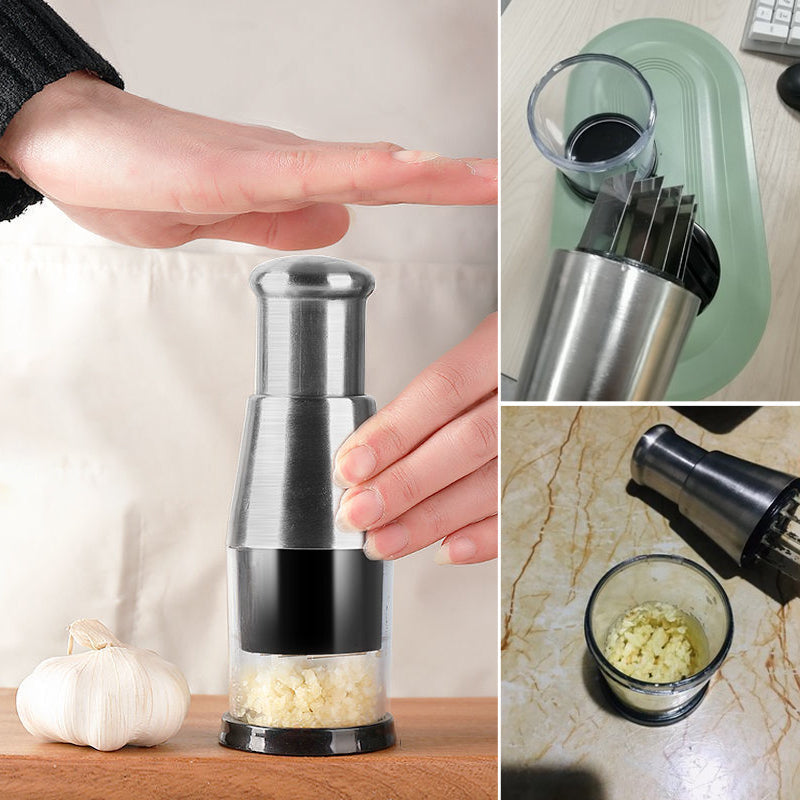 High-performance garlic press to simplify food prep & speed up cooking time.