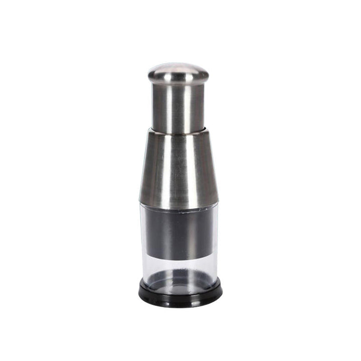 Ergonomic garlic press kitchen tool for comfortable & efficient garlic mincing.