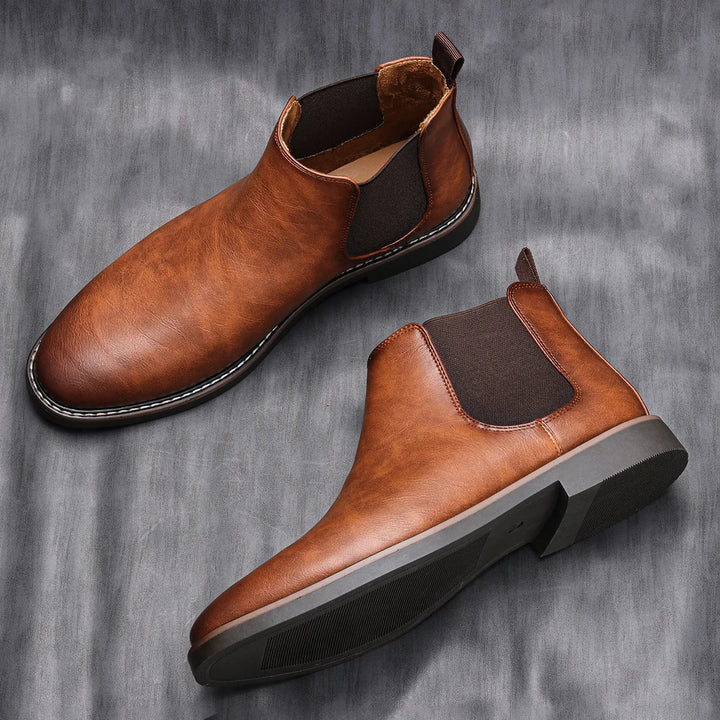 Durable men's ankle boots, designed for comfort and style, suitable for everyday fashion & various outfits.