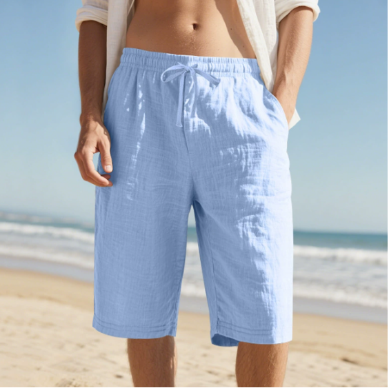 Versatile men's stylish summer shorts, great for casual everyday wear, beach, or vacation comfort.
