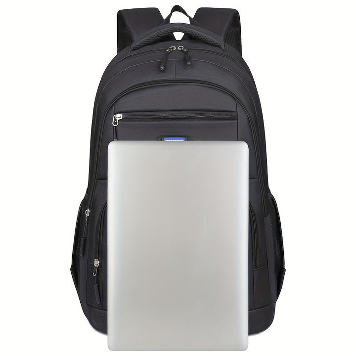 High-quality men's full-grain leather backpack, offering durability and timeless style.