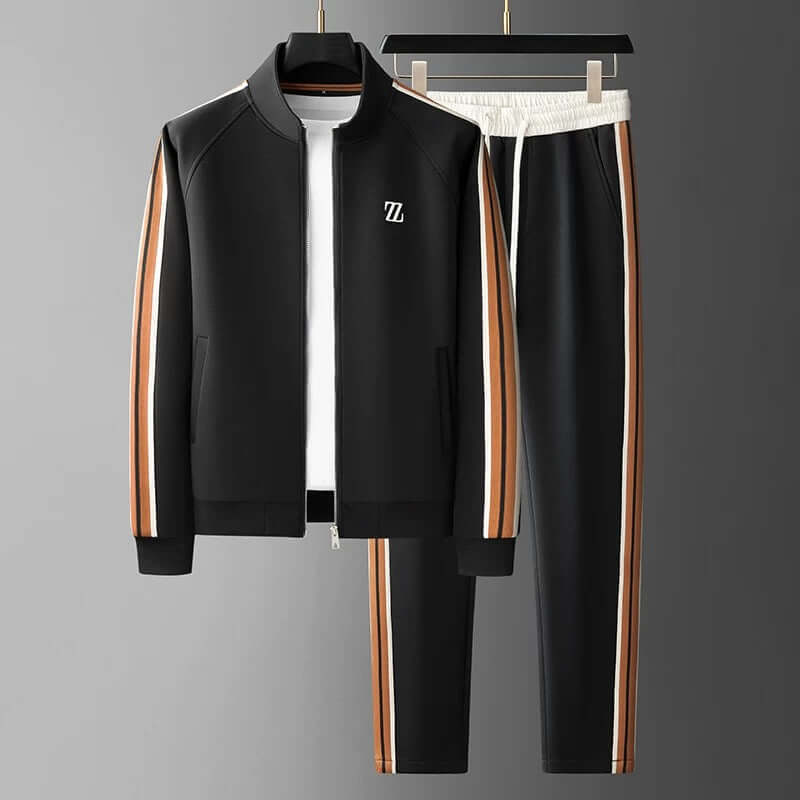 Athletic men's matching set: stylish tracksuit for gym, sports, or comfortable lounge wear.