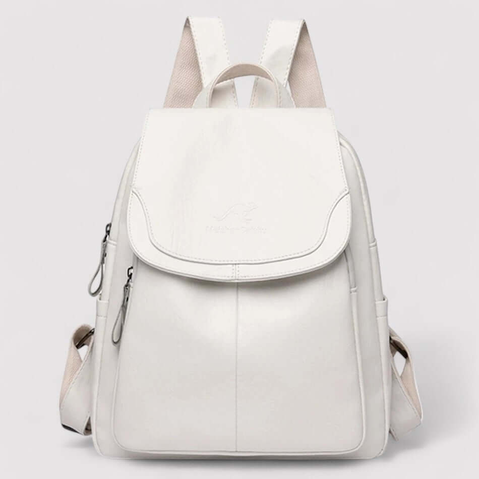 Black anti-theft backpack for women, a stylish and secure bag for daily essentials & travel.