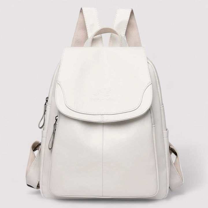 Black anti-theft backpack for women, a stylish and secure bag for daily essentials & travel.