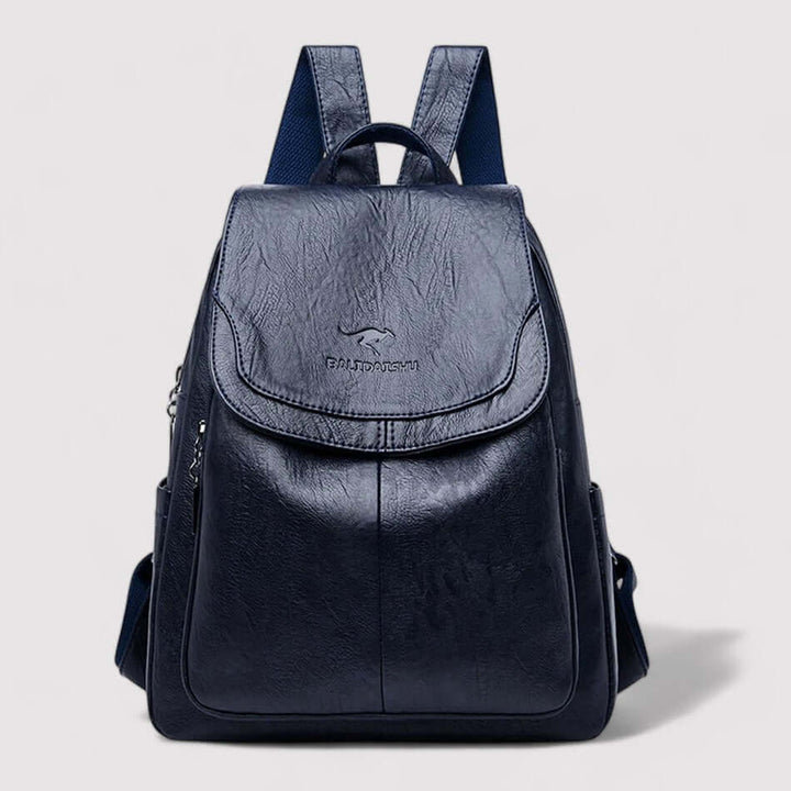 Elegant women's anti-theft travel backpack, a stylish and secure daily commuter bag.