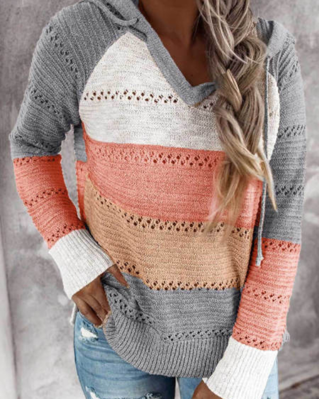 Comfortable women's relaxed fit hoodie. Soft long sleeve pullover, perfect for everyday casual fashion.
